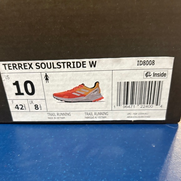 Adidas Terrex Orange and Yellow Athletic Shoes - Picture 8 of 8